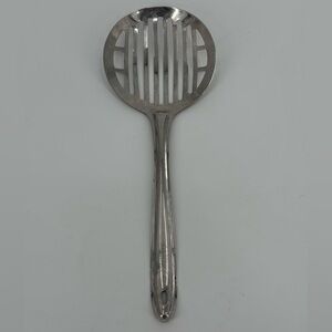Vintage Metro Large Skimmer Slotted Serving Spoon Ladle 13"